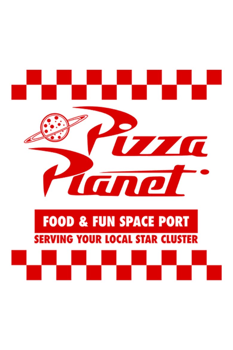 Men's Toy Story Pizza Planet Uniform  Long Sleeve Shirt, Alternate, color, White