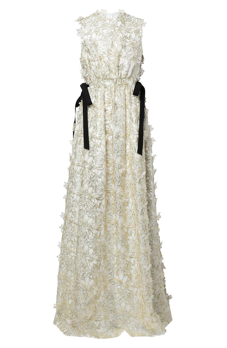 Erdem Adele 3D Sequin Organza Gown, Alternate, color, 