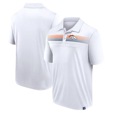 Men's Fanatics Branded White Denver Broncos Victory For Us Interlock Polo
