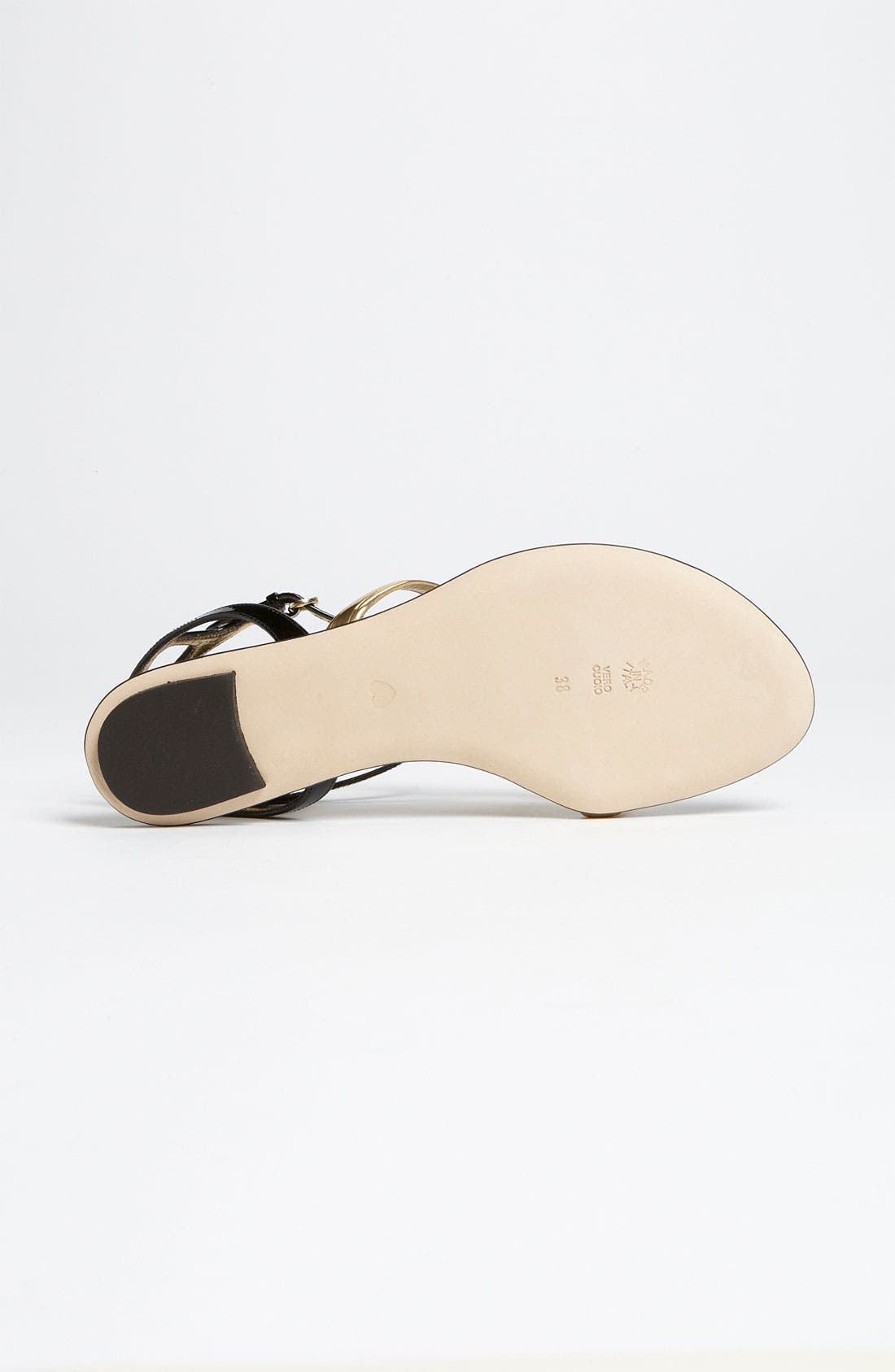 Cheap & Chic 'Utensil' Sandal, Alternate, color, BLACK/ GOLD