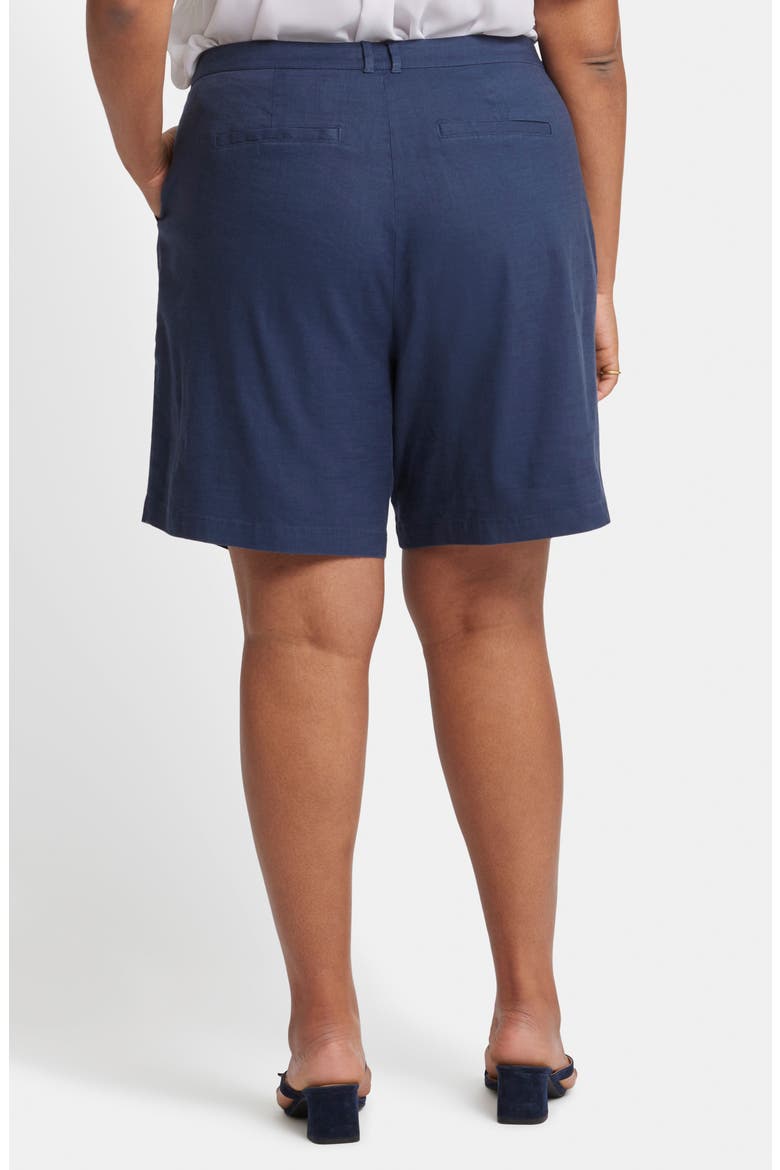 Relaxed Linen Blend Shorts, Alternate, color, OXFORD NAVY