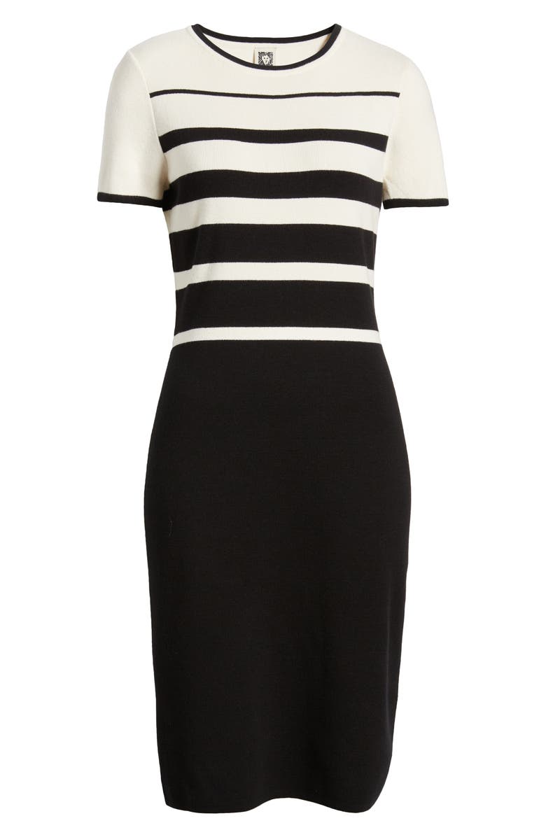 Anne Klein Stripe Sweater Dress, Alternate, color, 