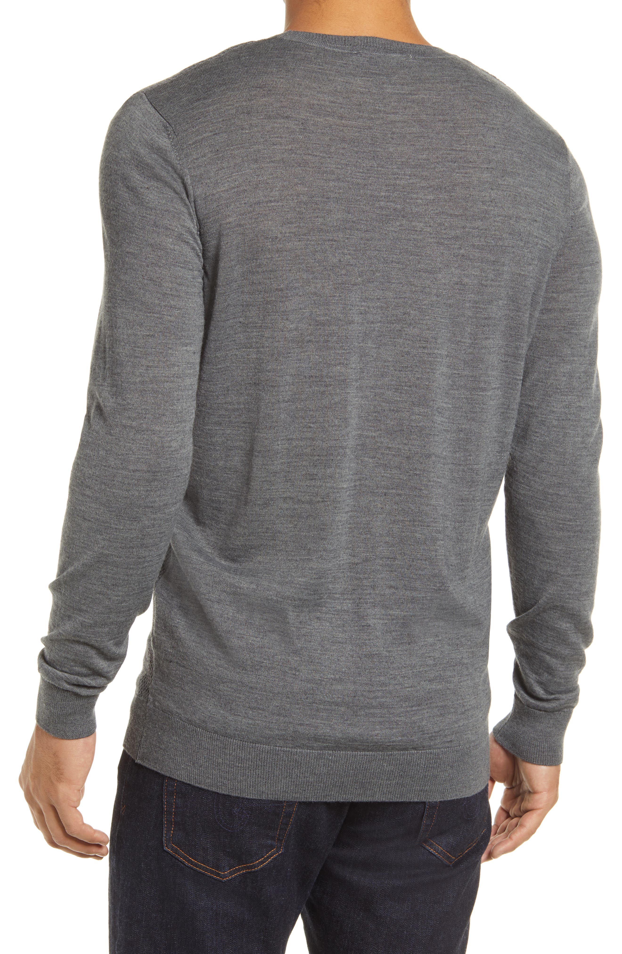 Stone Rose Honeycomb Knit Crewneck Sweater (Men) | Nordstrom
