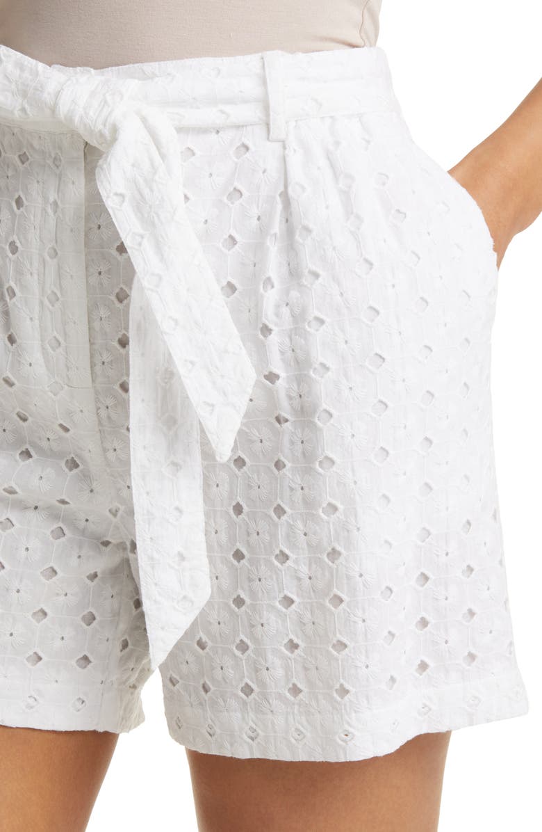 Nordstrom Matching Family Moments Eyelet Tie Waist Shorts, Alternate, color,