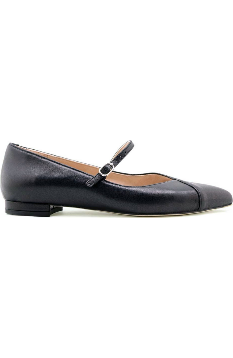 ALLY Shoes Mary Jane Forever Flat, Main, color, Black Leather