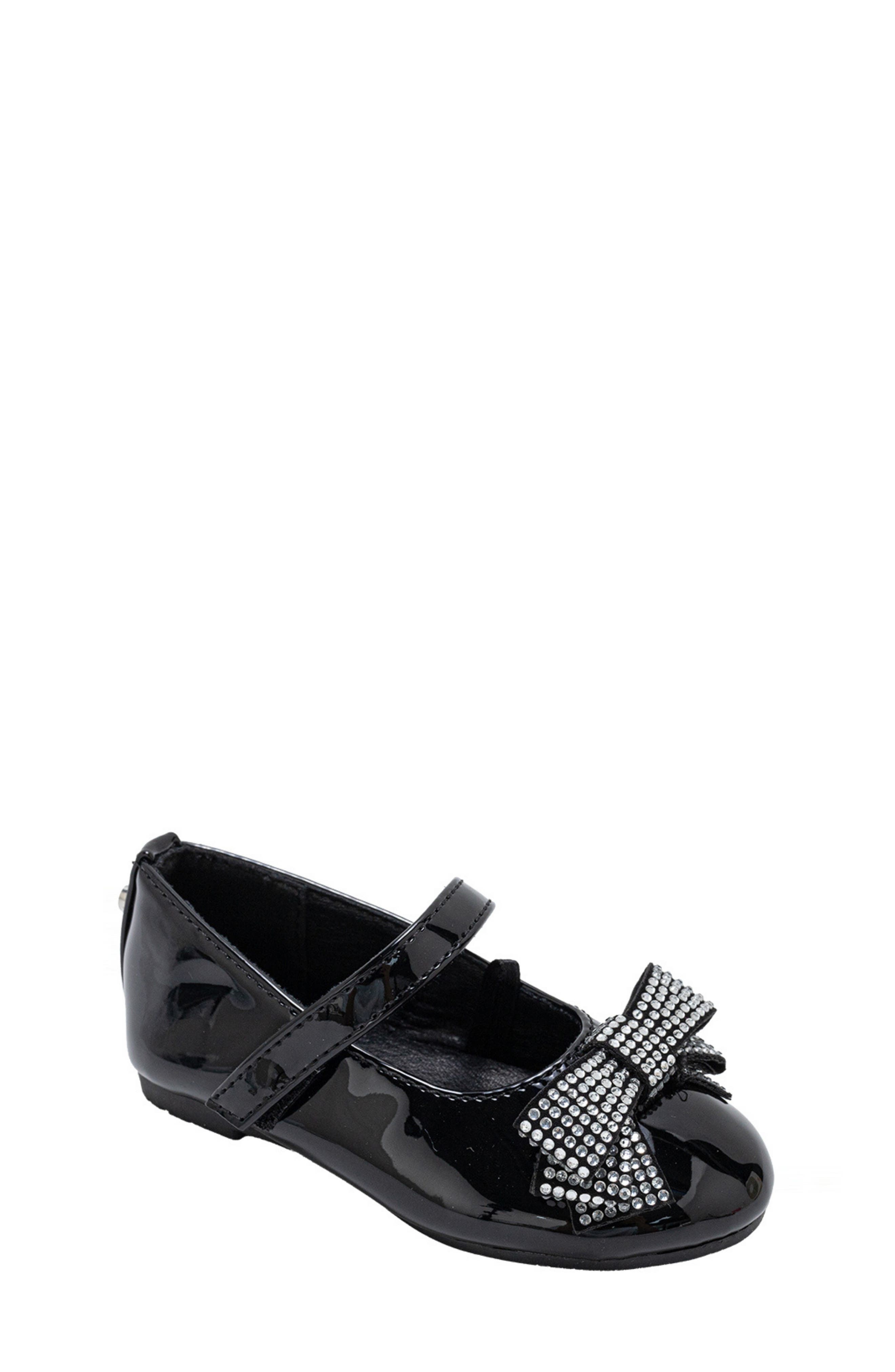 bebe Kids' Embellished Bow Mary Jane Flat