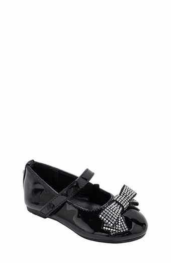 bebe Kids' Embellished Bow Mary Jane Flat