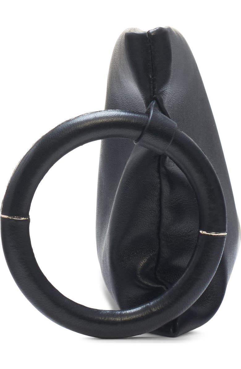 TOM FORD T-Ring Leather Clutch, Alternate, color, Naa Black