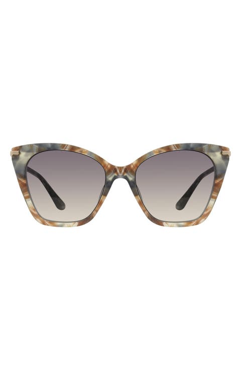 56mm Gradient Cat Eye Sunglasses