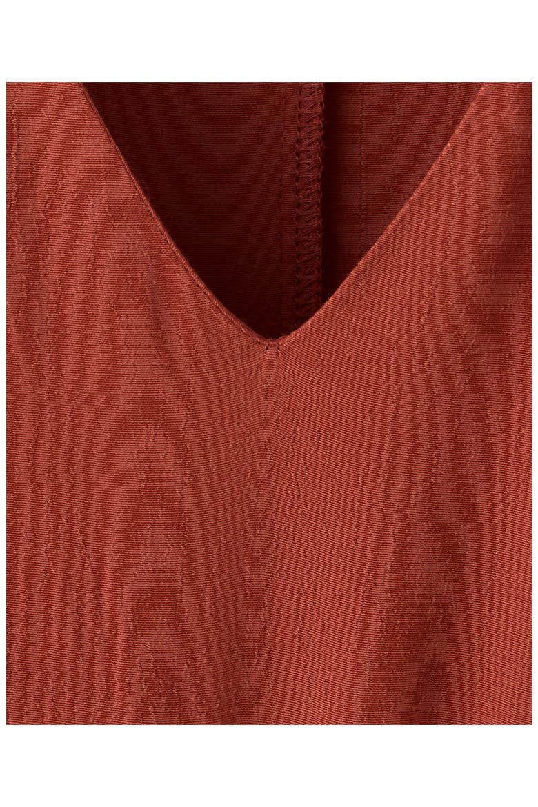 Draped Panel Chiffon Dress, Alternate, color, BURNT ORANGE