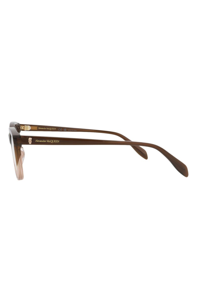 MCQ Optical Glasses, Alternate, color, Brown Brown Transparent