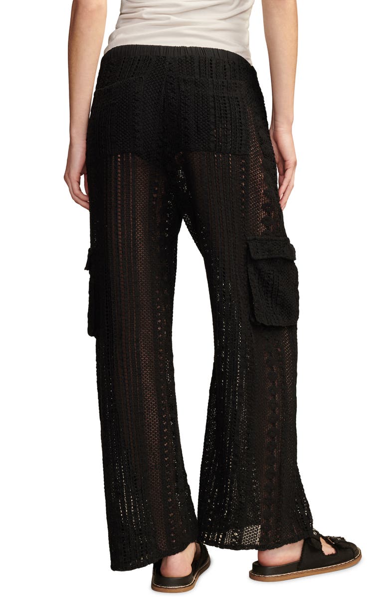 Lucky Brand Openwork Lace Drawstring Cargo Pants, Alternate, color, 