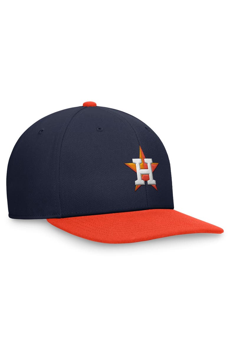 Men's Nike Navy/Orange Houston Astros Evergreen Two-Tone Snapback Hat, Alternate, color, Navy