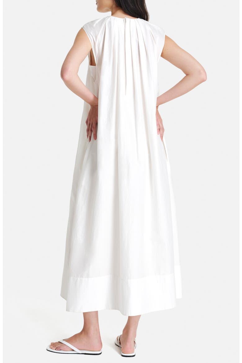 Summer Cotton & Silk Dress, Alternate, color, IVORY