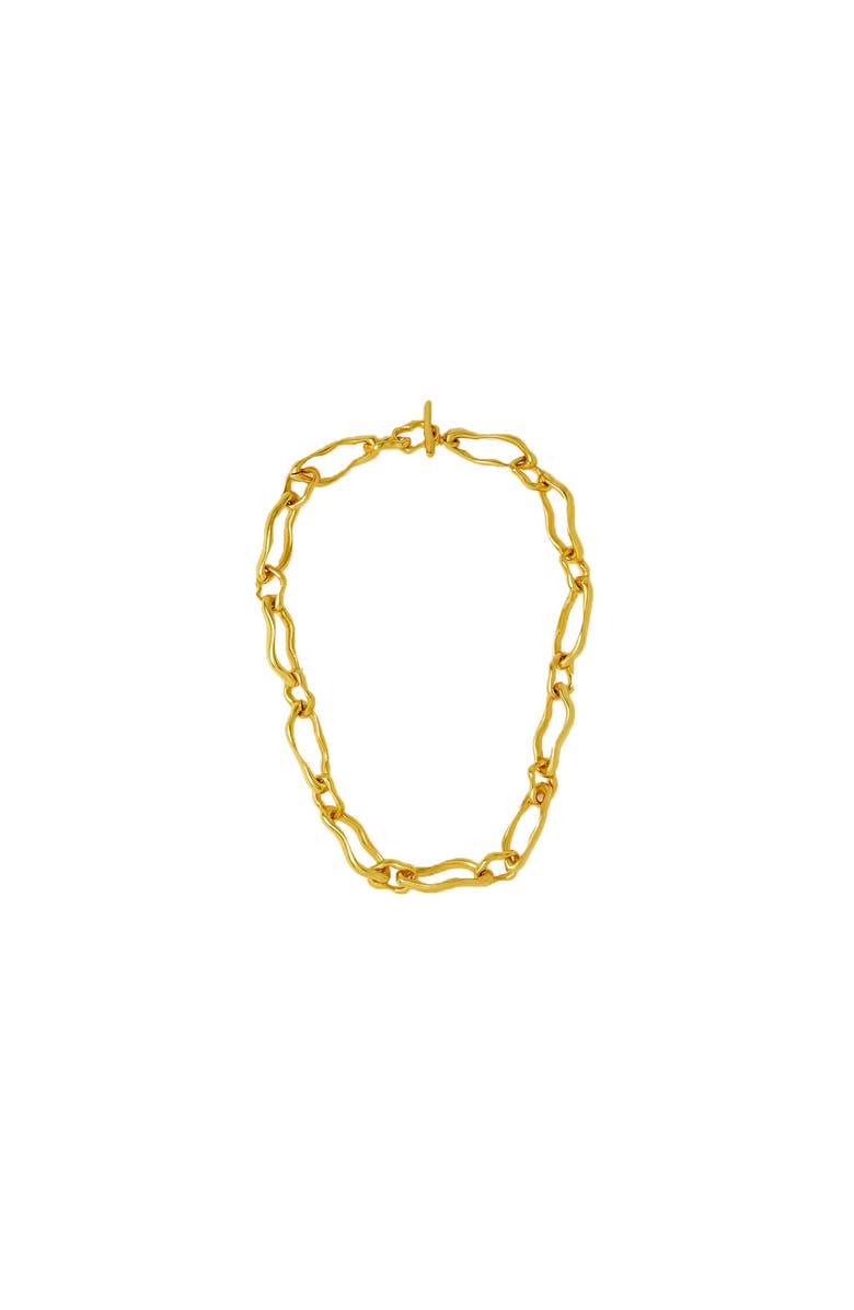 Ottoman Hands Etta Chain Necklace, Main, color, Brass