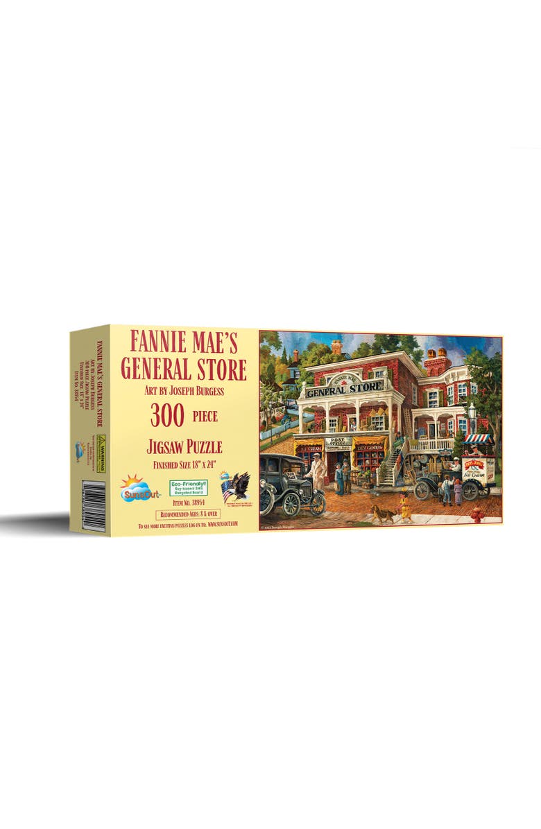 Sunsout Fannie Mae's General Store 300 piece Jigsaw Puzzle for Adults, Main, color, Multicolor