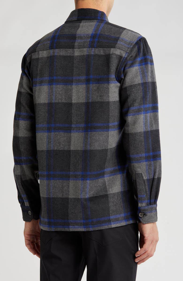 Vintage 1946 Buffalo Plaid Shirt Jacket, Alternate, color, Charcoal/ Navy