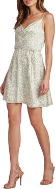 matty m. Freddie Floral Cowl Neck Minidress