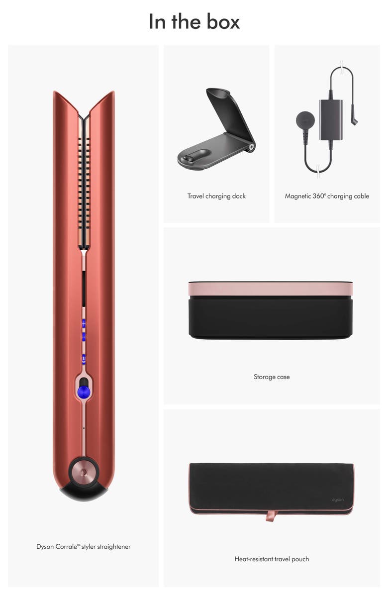 Dyson Special Edition Corrale Styler Straightener in Strawberry Bronze, Alternate, color, 