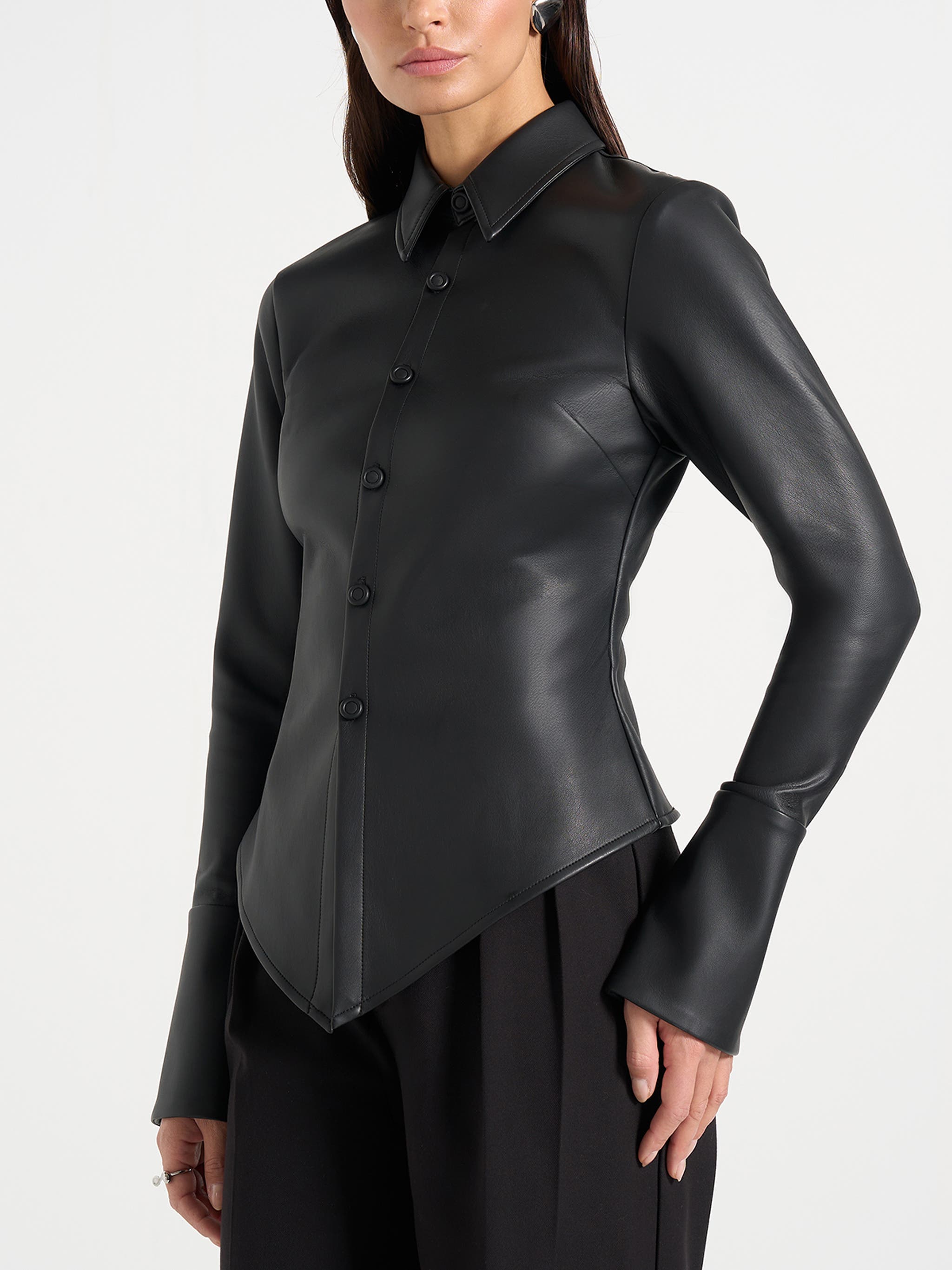 Sonia Leather Cinch Shirt - image 2