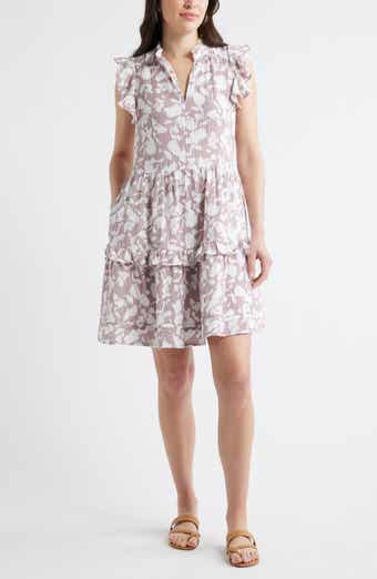 Floral Ruffle Gauze Dress