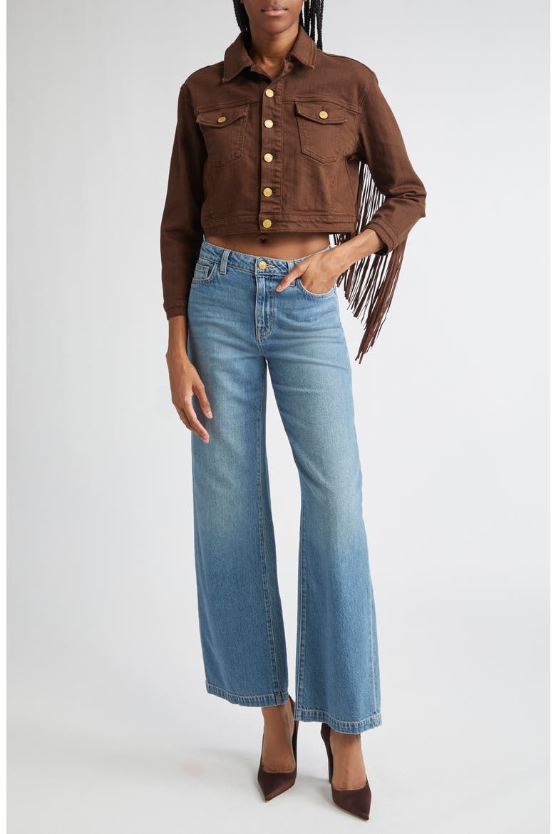 Scottie High Waist Wide Leg Jeans, Alternate, color, FARGO