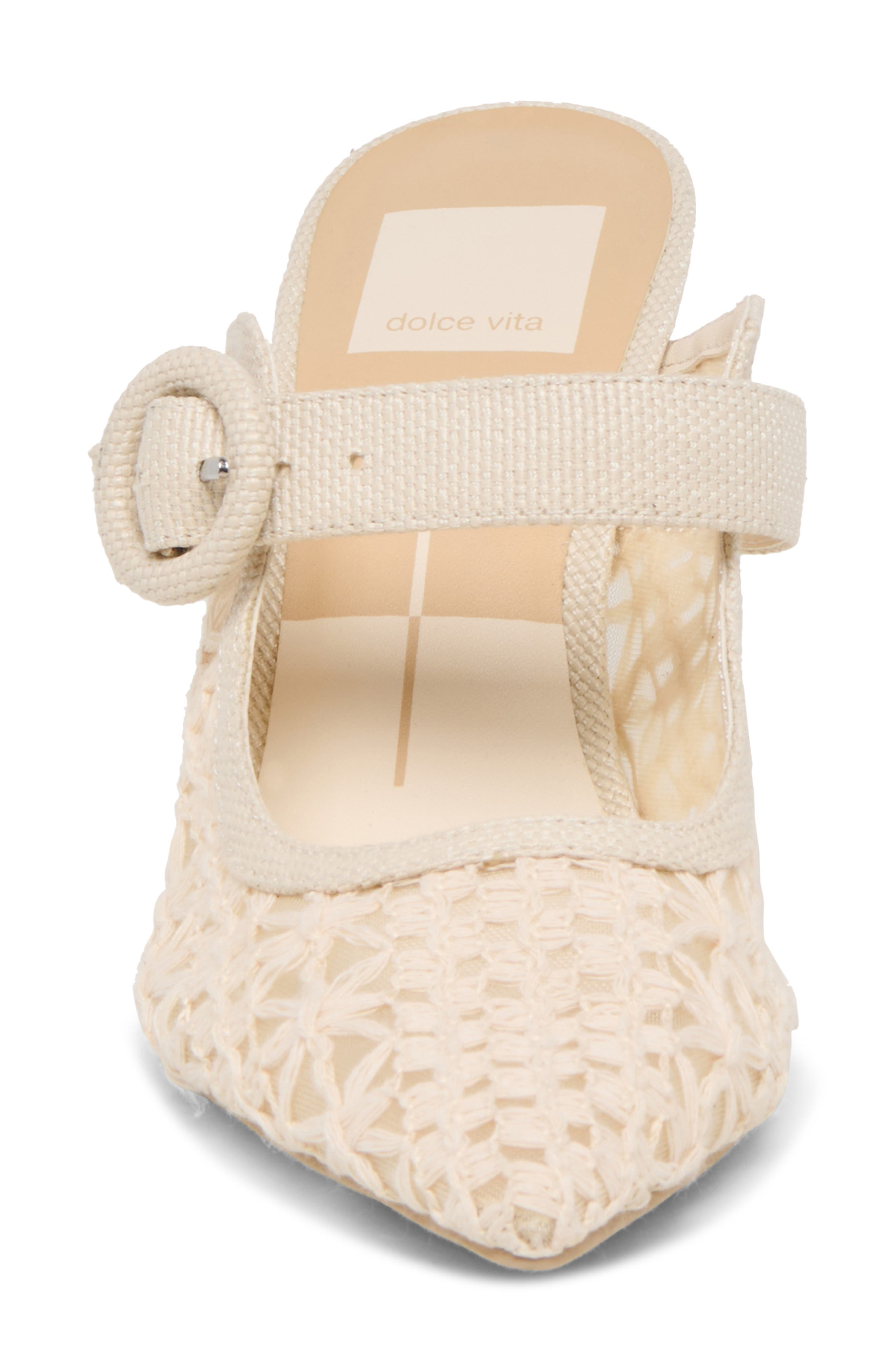 Keekee Pointed Toe Pump, Alternate, color, NATURAL CROSS HATCH
