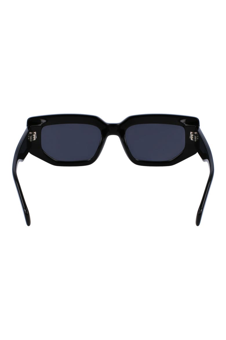Kennet 54mm Rectangular Sunglasses, Alternate, color, BLACK
