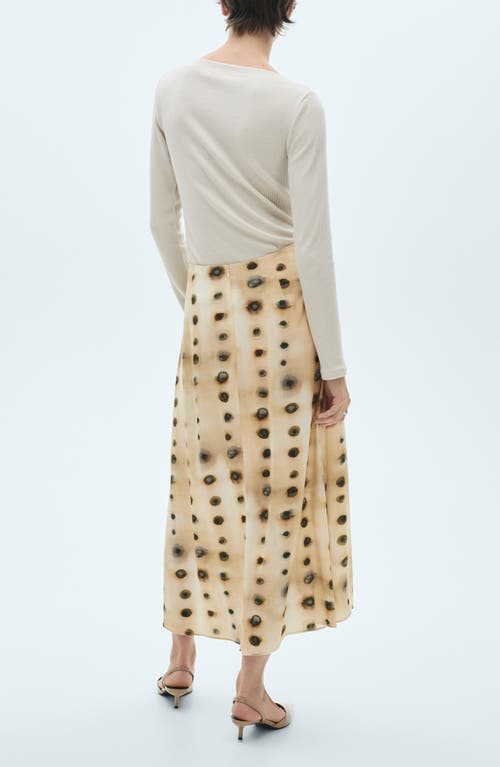 Mango Skirt Beige In Beige