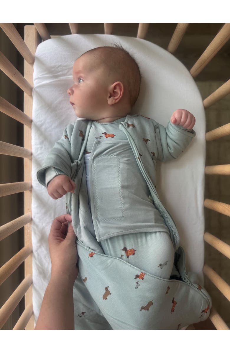 gunamuna Long Sleeve Swaddle Sleep Bag, 1.0 TOG - Baby, Alternate, color, Woof