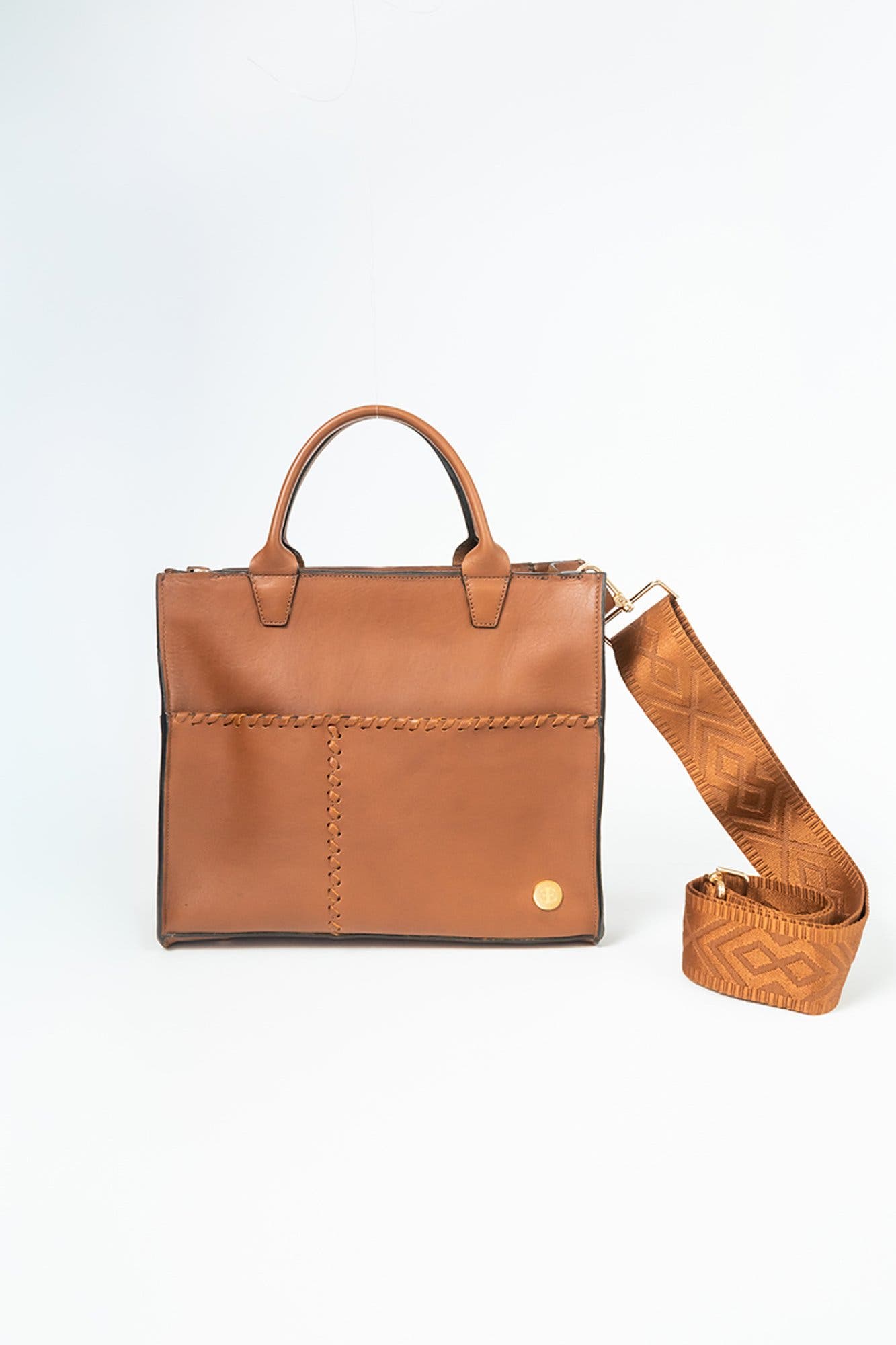 Sienna Mini Tote Bag, Main, color, Medium Brown