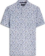 Bugatchi Victor OoohCotton® Print Polo