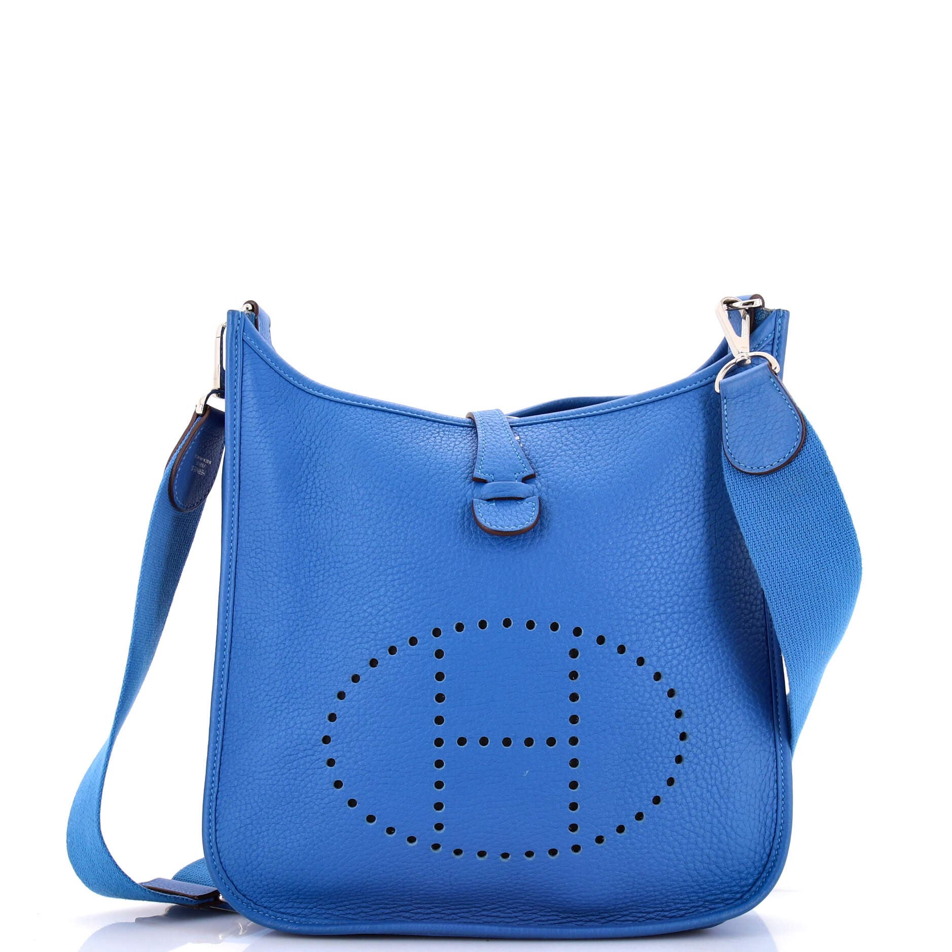 Pre-Owned Hermes Evelyne Bag Gen III Clemence PM, Main, color, Mykonos