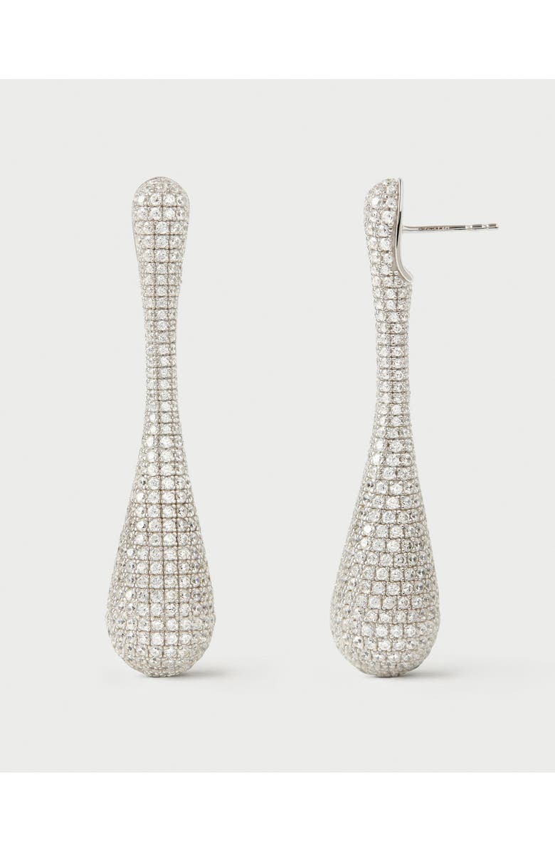 PDPAOLA Pavé Glacier earrings, Main, color, Pavé