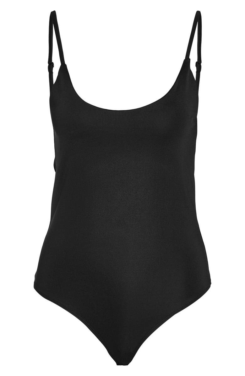 Noisy may Teresa Singlet Bodysuit, Alternate, color, Black