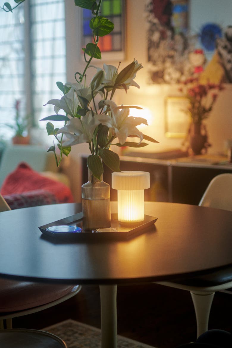 Cordless Mini Drum Lamp, Alternate, color, Natural