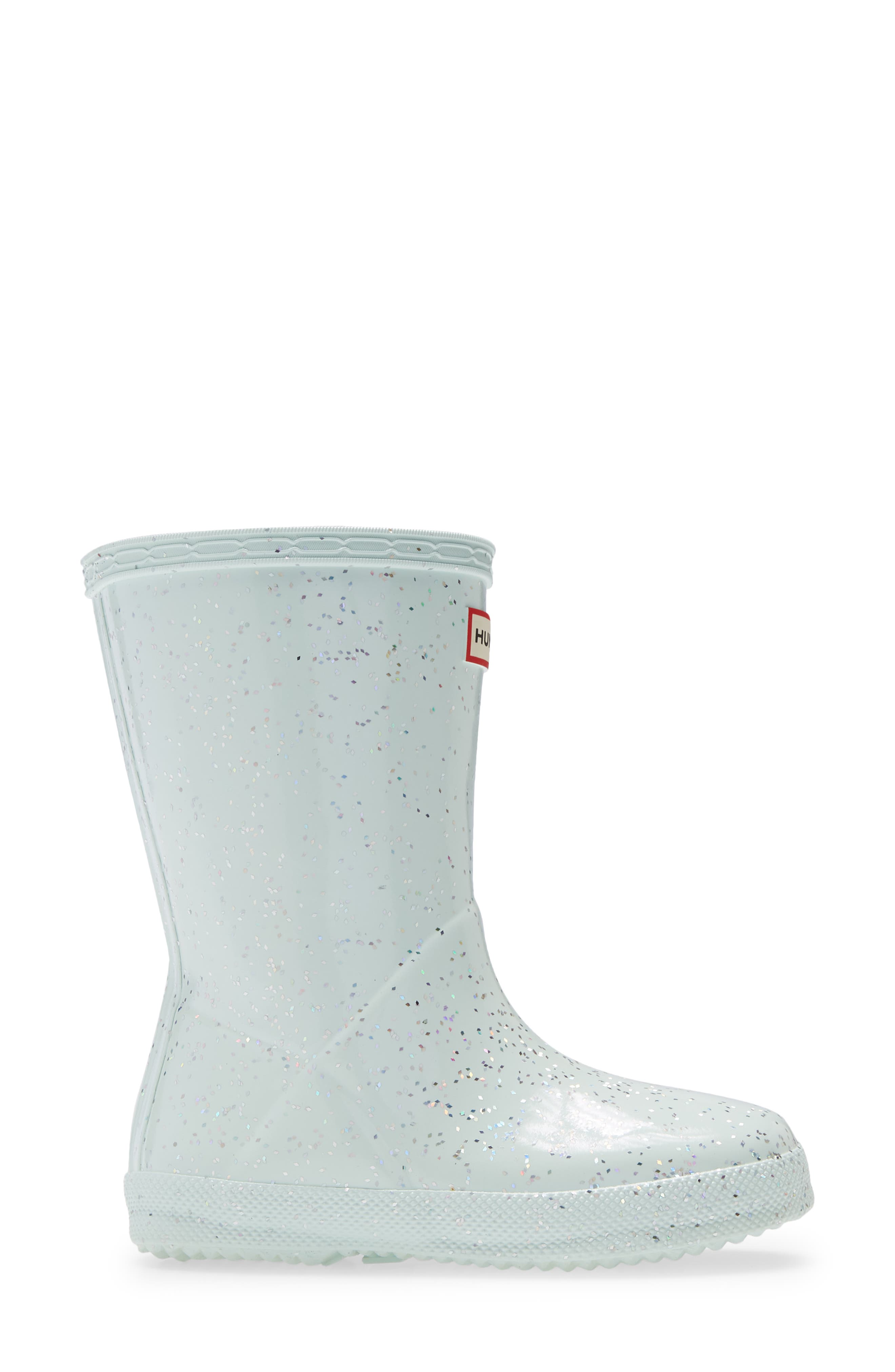 First Classic Giant Glitter Waterproof Rain Boot, Alternate, color, SPEARMINT