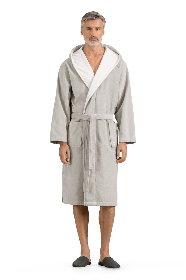 Art Line Men's Bathrobe, Main, color, Grey