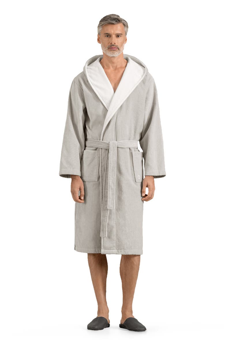 Togas Art Line Men's Bathrobe, Main, color, Grey