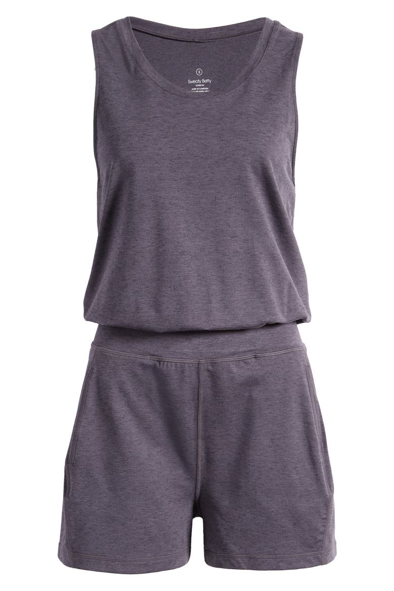 Gary Sleeveless Romper, Alternate, color, URBAN GREY