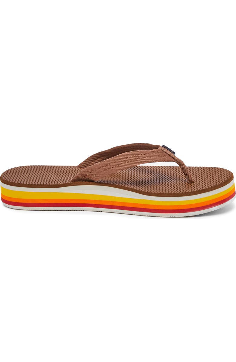 hari mari Dunes Sunset Waterproof Flip Flop, Alternate, color, Acorn