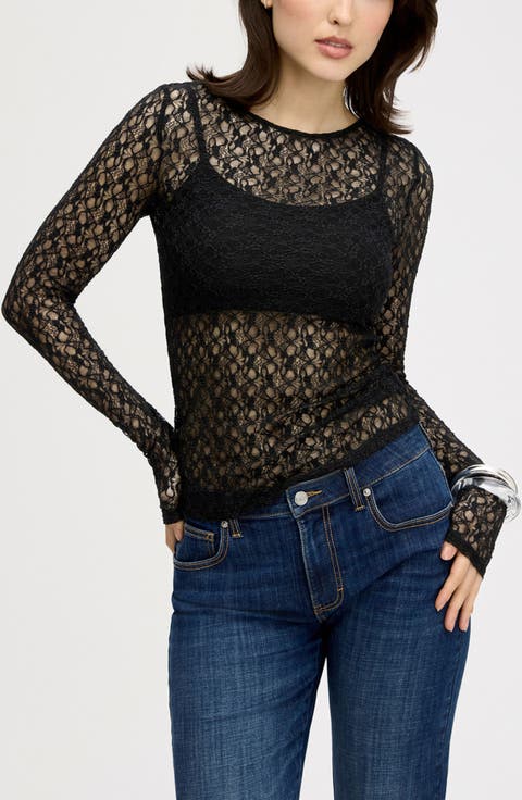Sheer Lace Top