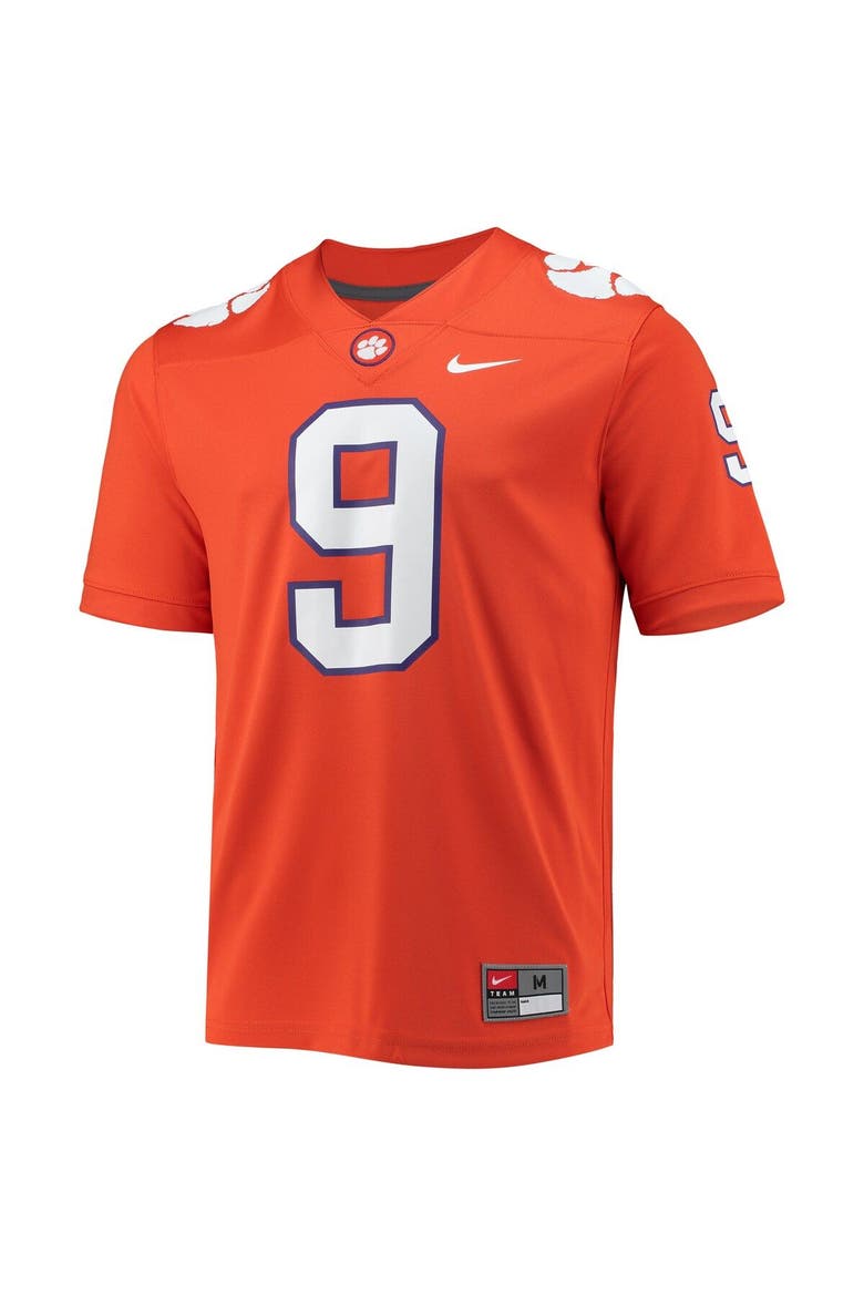 Men's Nike Travis Etienne Orange Clemson Tigers 2021 Draft Class Game Jersey, Alternate, color, Orange