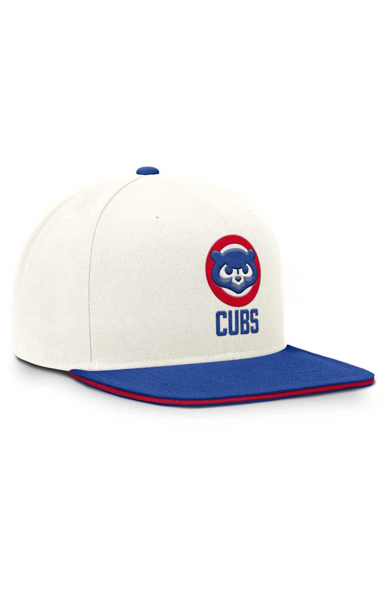 Nike Men's Nike Cream/Royal Chicago Cubs Cooperstown Pro Dri-FIT Snapback Hat, Alternate, color, Cream