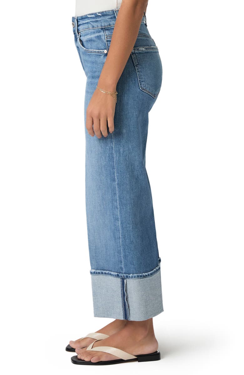PAIGE Sasha High Waist Ankle Wide Leg Jeans, Alternate, color, Poet