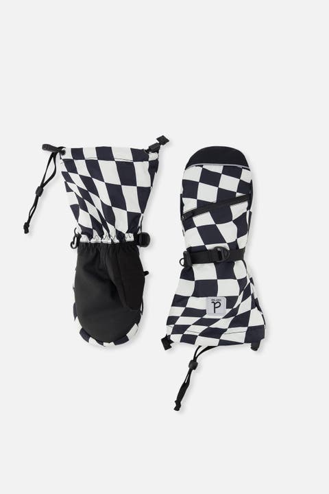 Teknik Checkered Waterproof Cordura Reinforced Winter Mittens