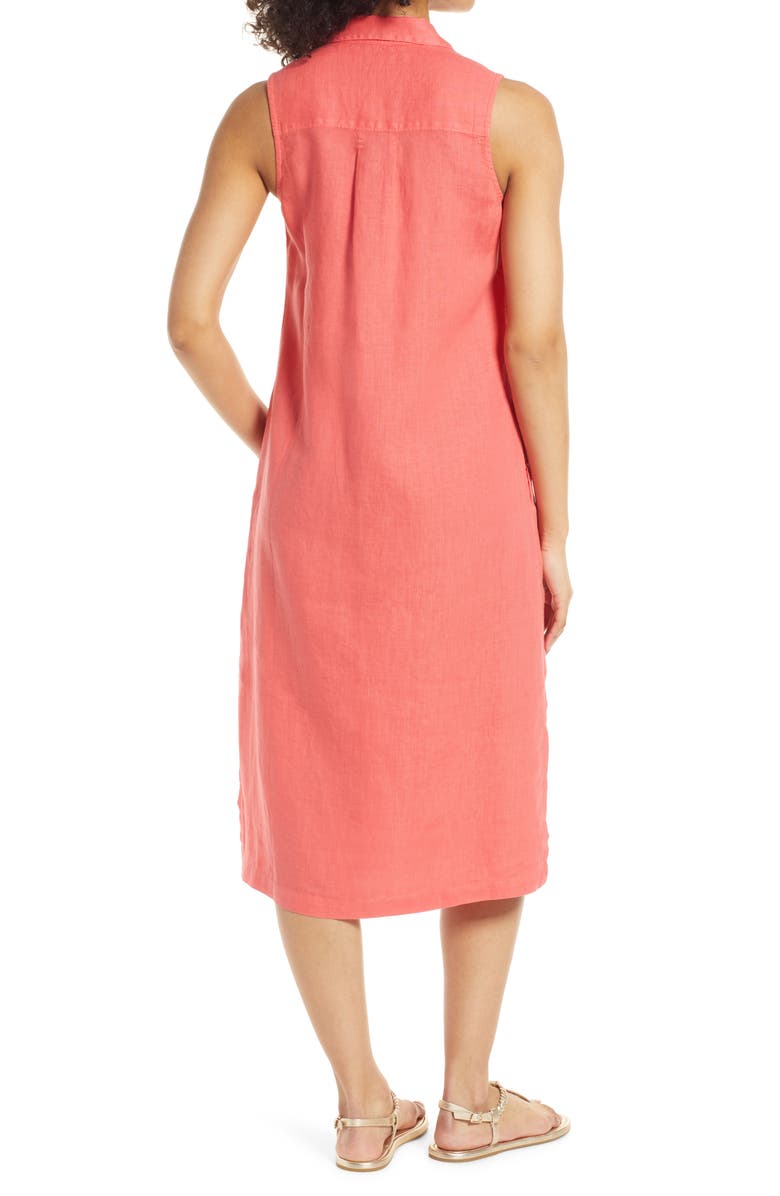 Tommy Bahama Two Palms Linen Shirtdress, Alternate, color, Pomodoro