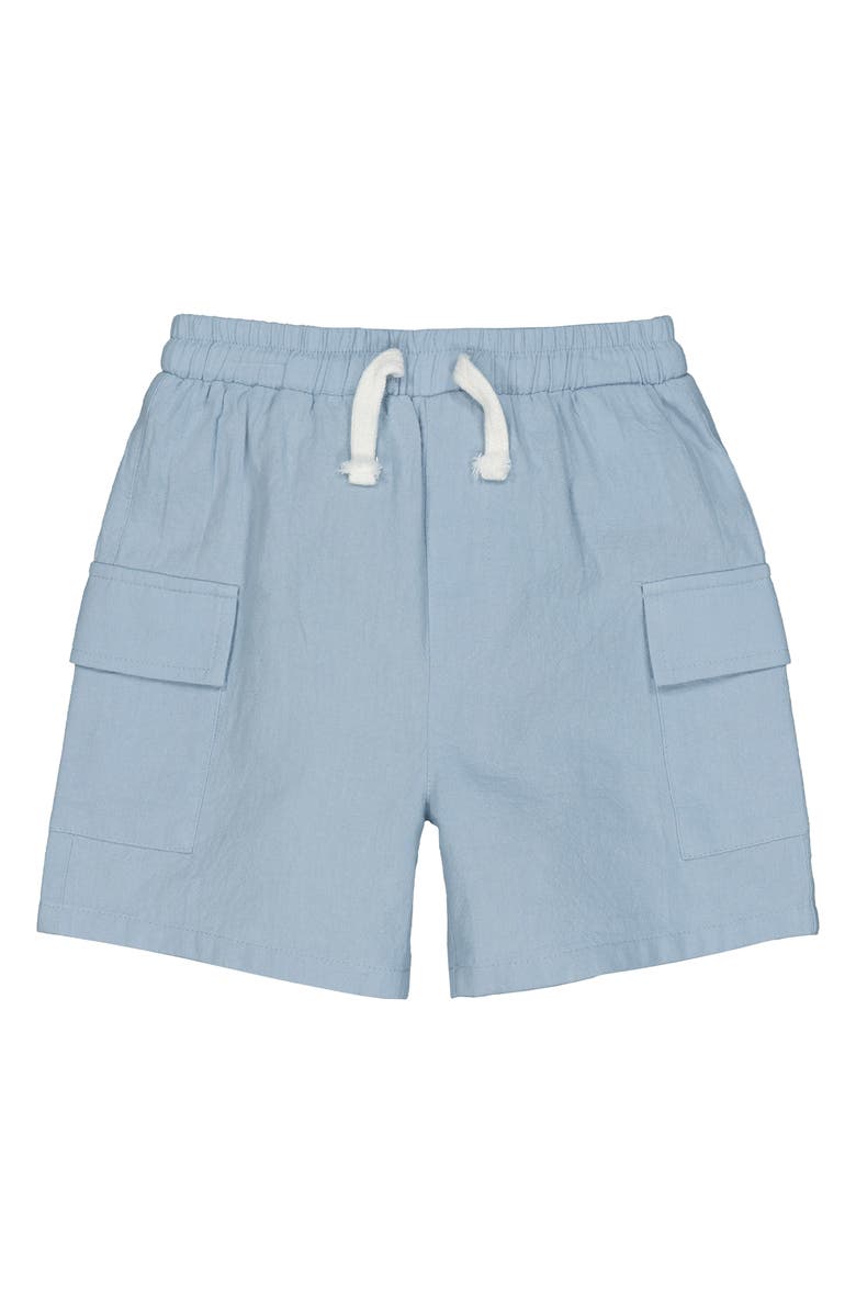 Joe's Jeans Short Sleeve Henley & Shorts Set, Alternate, color, Light Blue