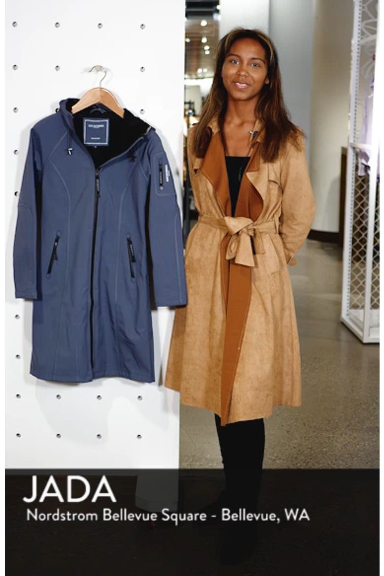 Long Hooded Raincoat video