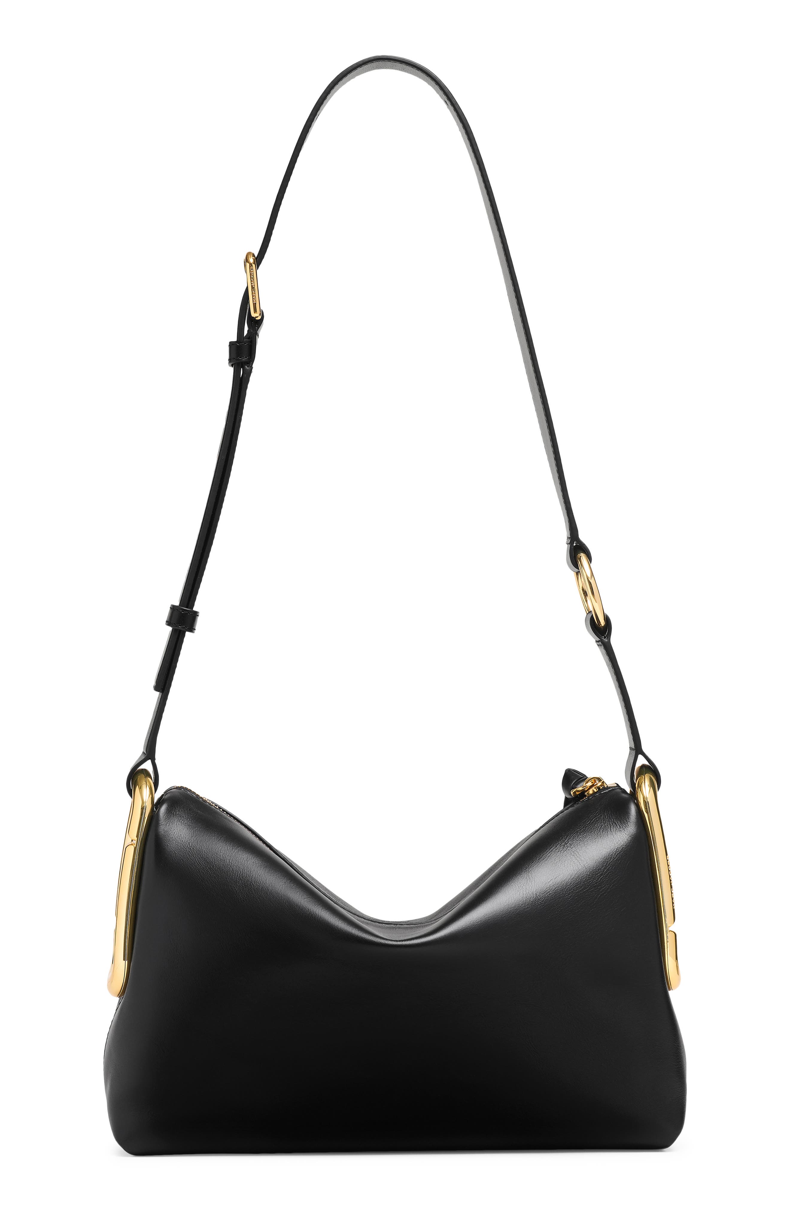Marc Jacobs Medium Scene Leather Shoulder Bag, Alternate, color, Black